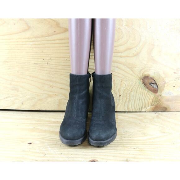 Vagabond Boots Womens 8 Black Suede 39 Grace 3" Platform Lug Ankle Block Heel - Picture 2 of 11